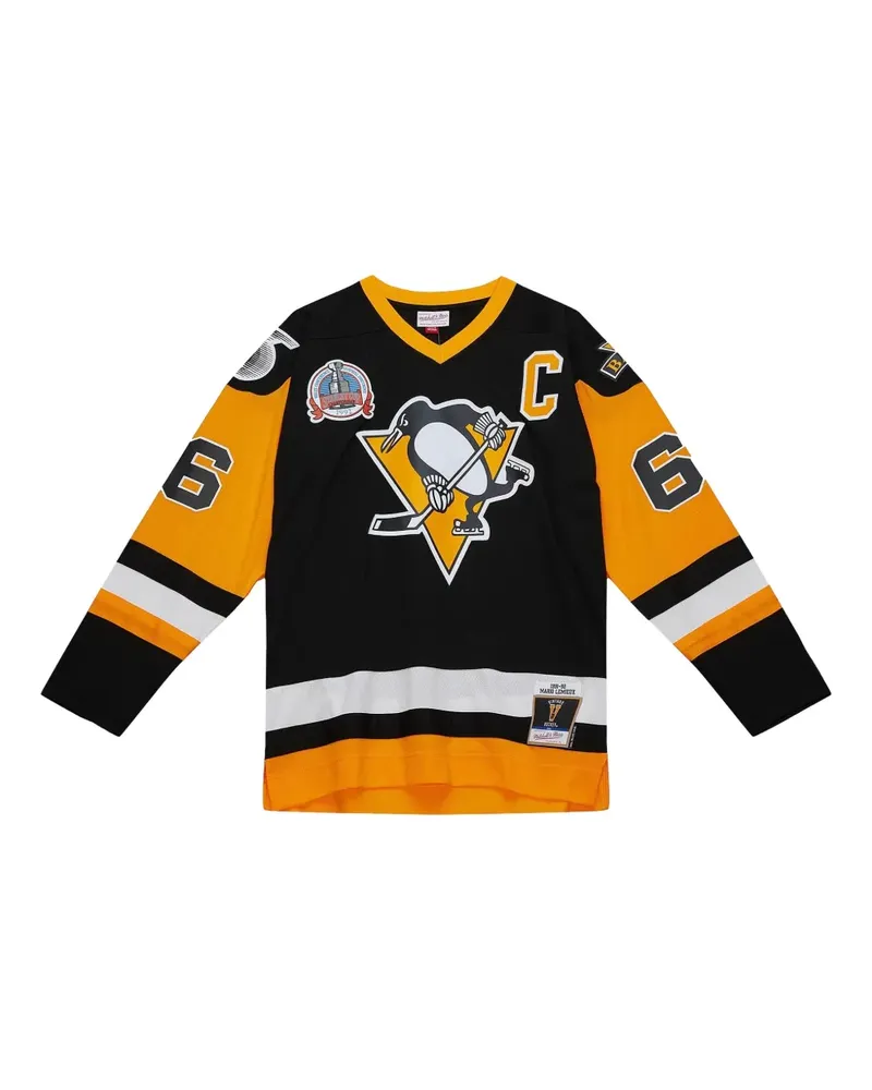 Mitchell & Ness x Pittsburgh Penguins 1991 Mario Lemieux T-Shirt - Schwarz Schwarz