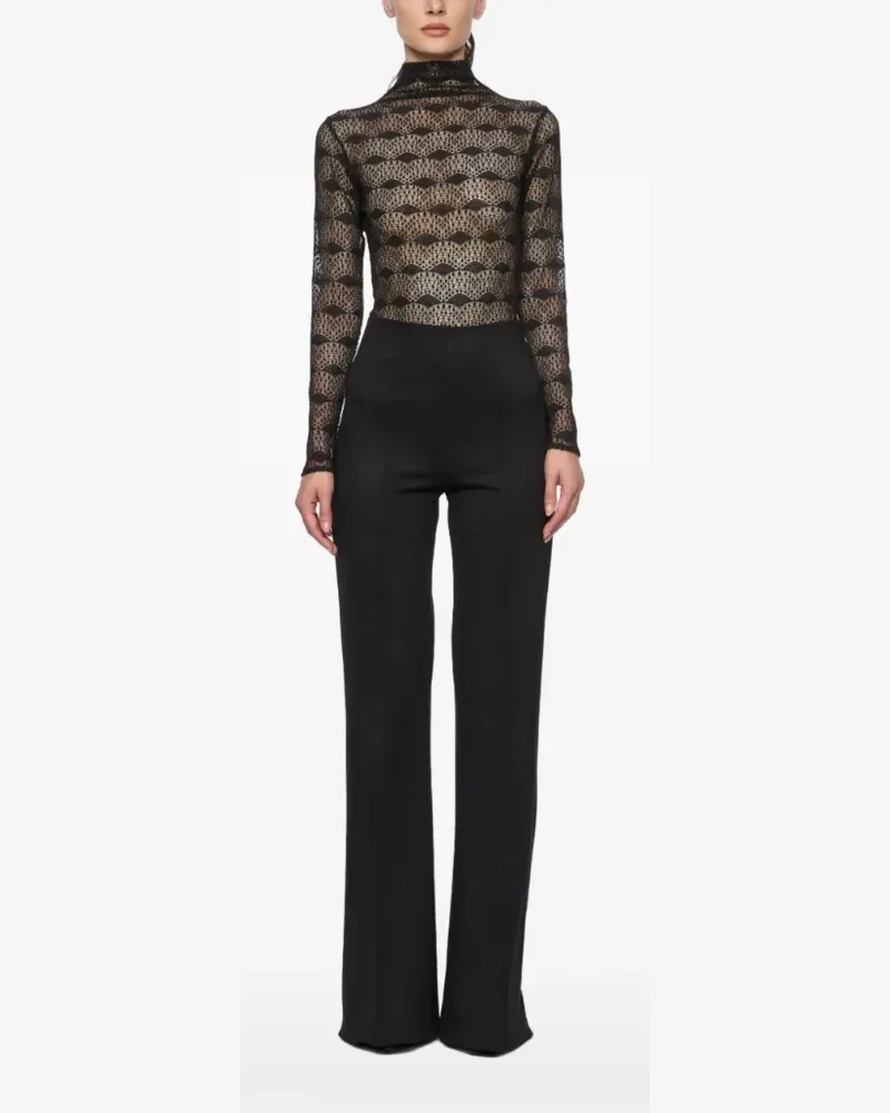 ATU Body Couture Body mit Stehkragen - Schwarz Schwarz