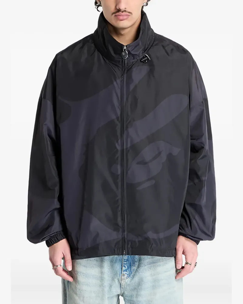 BAPE ABC Camo Kapuzenjacke - Schwarz Schwarz