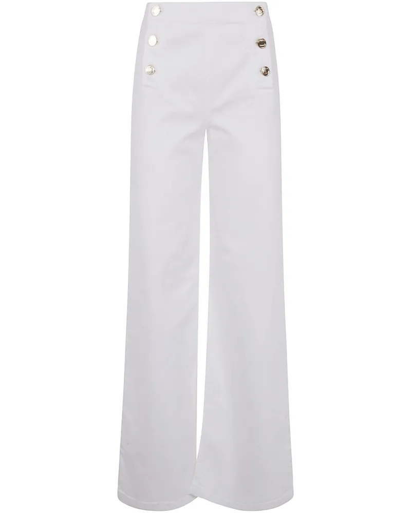 Twin-Set Ausgestellte Jeans - Weiß Weiß