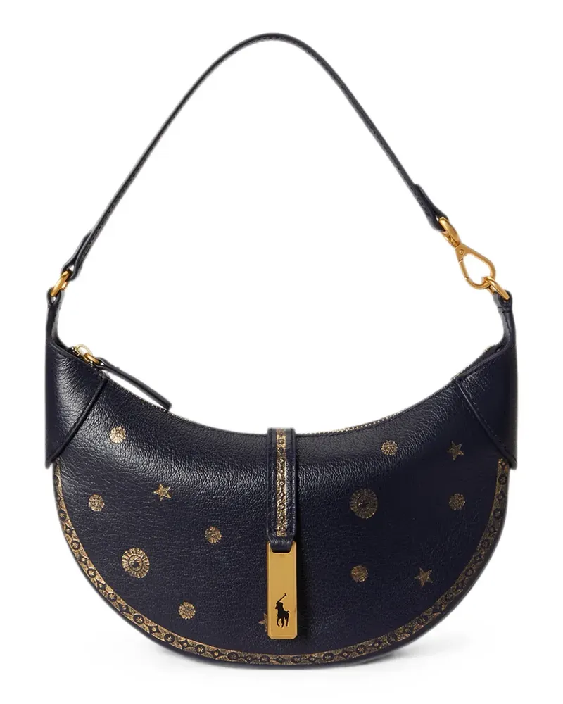Ralph Lauren Polo ID Schultertasche mit Stern-Print - Blau Blau