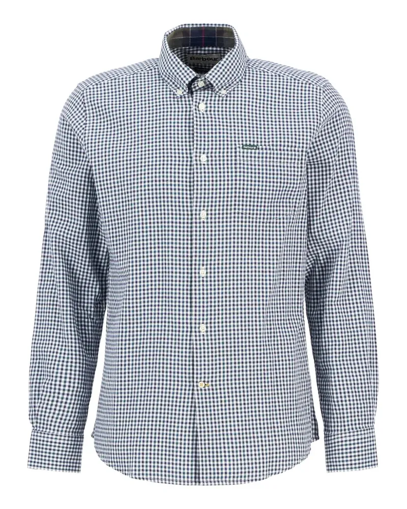 Barbour Padshaw Hemd mit Vichy-Karo und Button-down-Kragen - Blau Blau