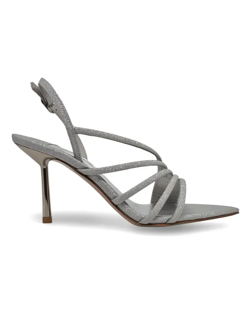 Le Silla glitter-detail strappy heeled sandals - Silber Silber