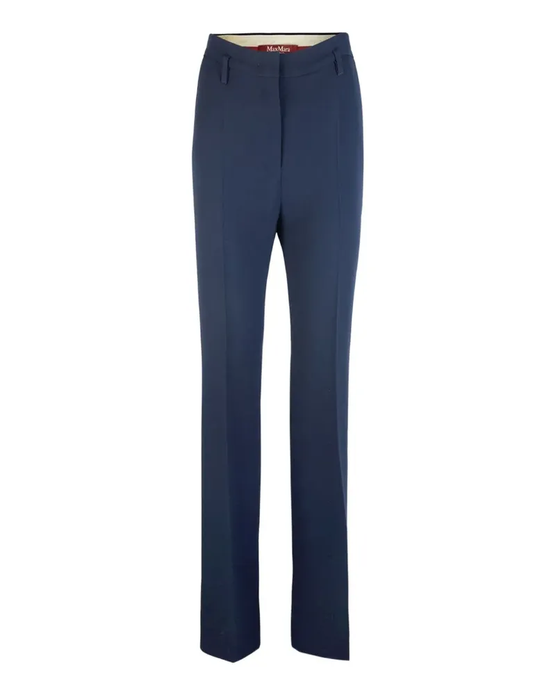 Max Mara Hose mit Gürtelschlaufen - Blau Blau