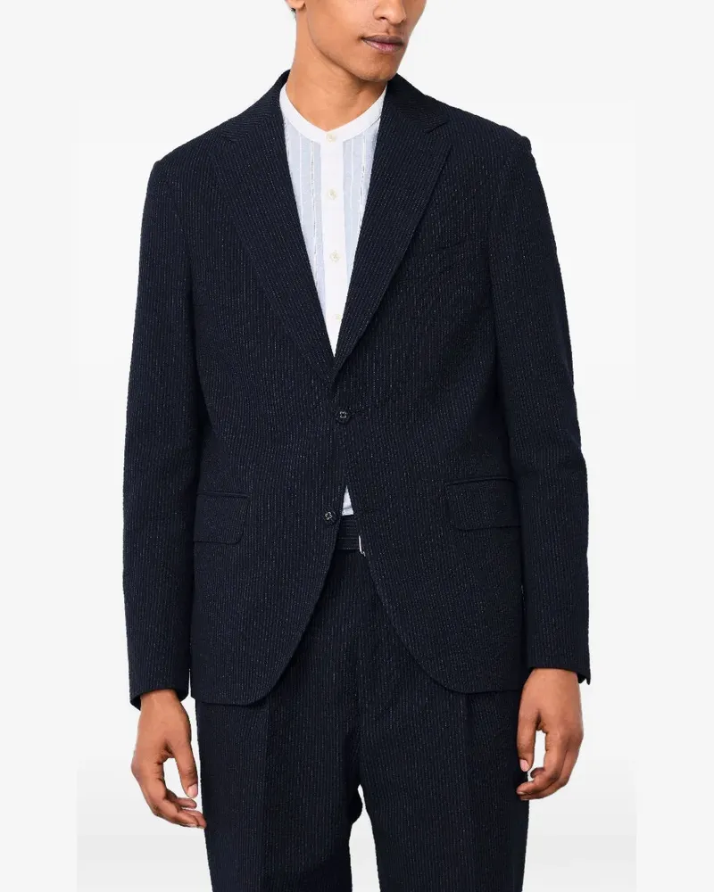 Officine Generale pinstripe jacket - Blau Blau