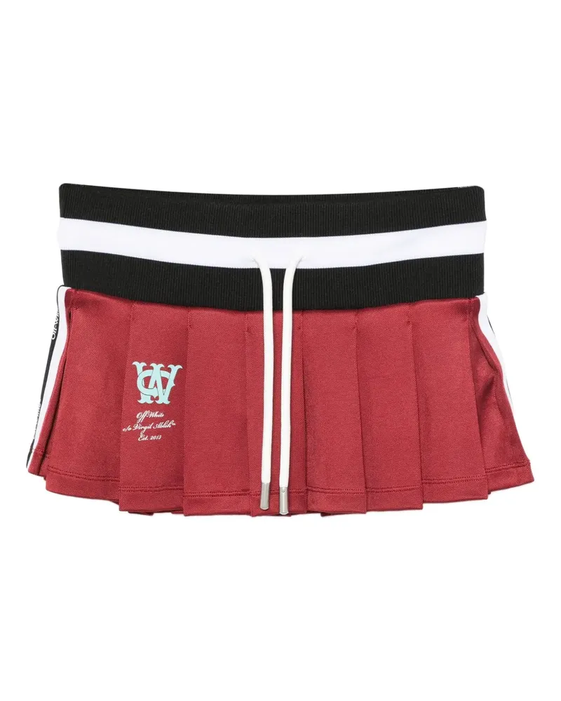 OFF-WHITE pleated drawstring skirt - Rot Rot