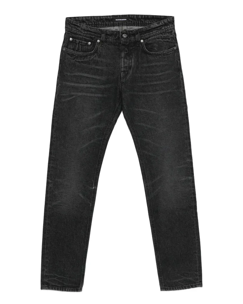 Salvatore Santoro Jeans mit Tragefalten - Schwarz Schwarz