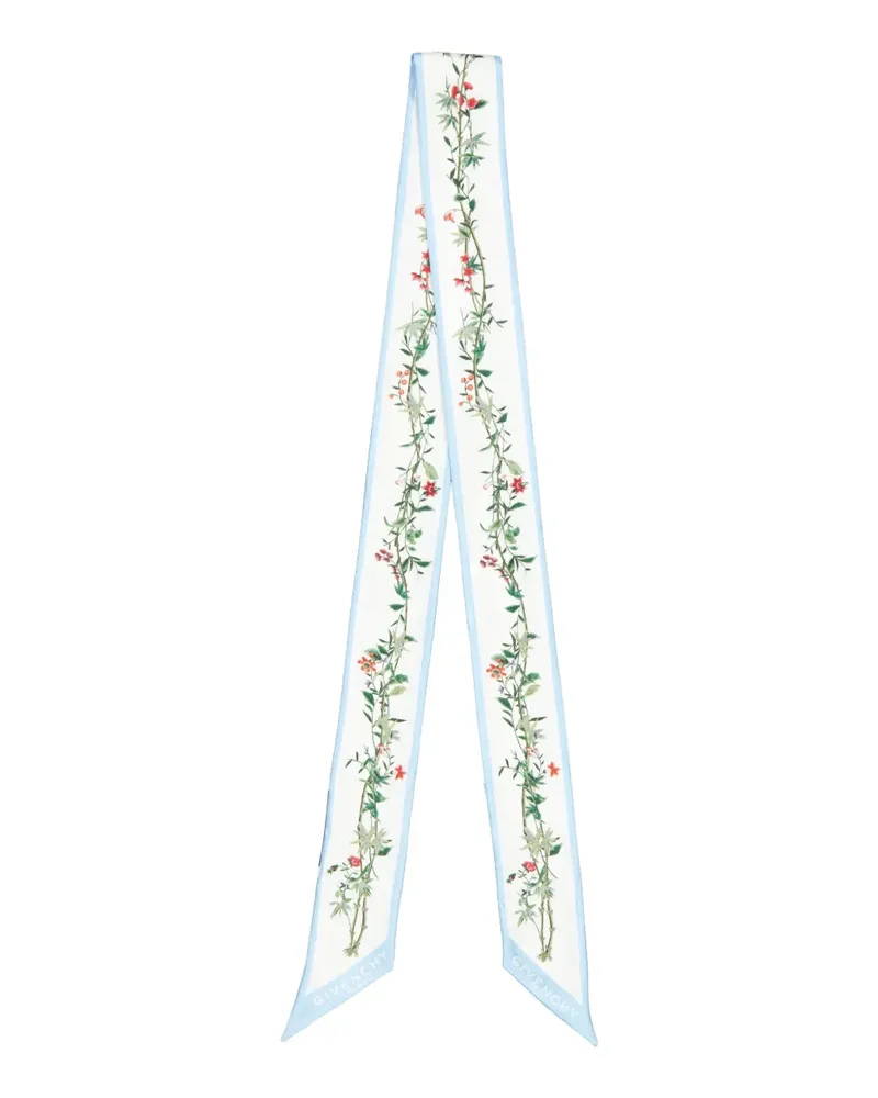 Givenchy floral-print silk scarf - Weiß Weiß
