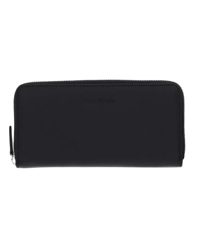 Marc O'Polo logo-debossed zip-around wallet - Schwarz Schwarz