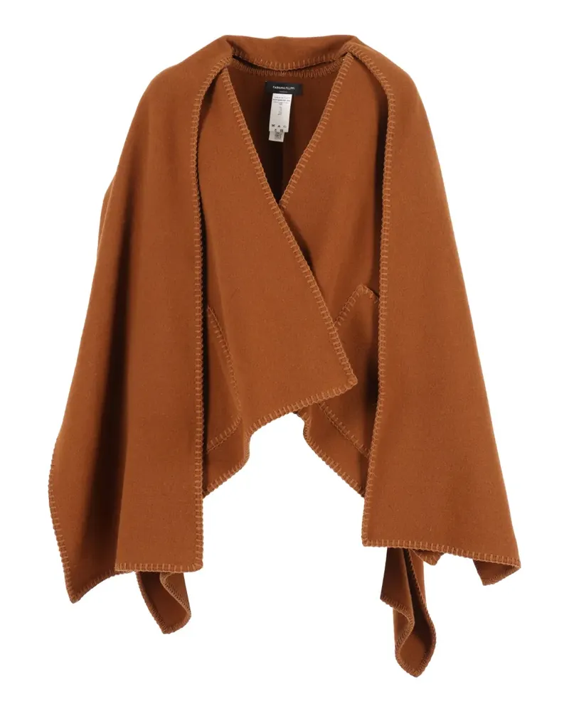 Fabiana Filippi Cape aus Wolle - Braun Braun