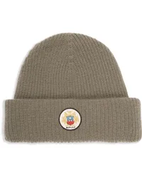 Bally Beanie mit Logo-Patch Grün