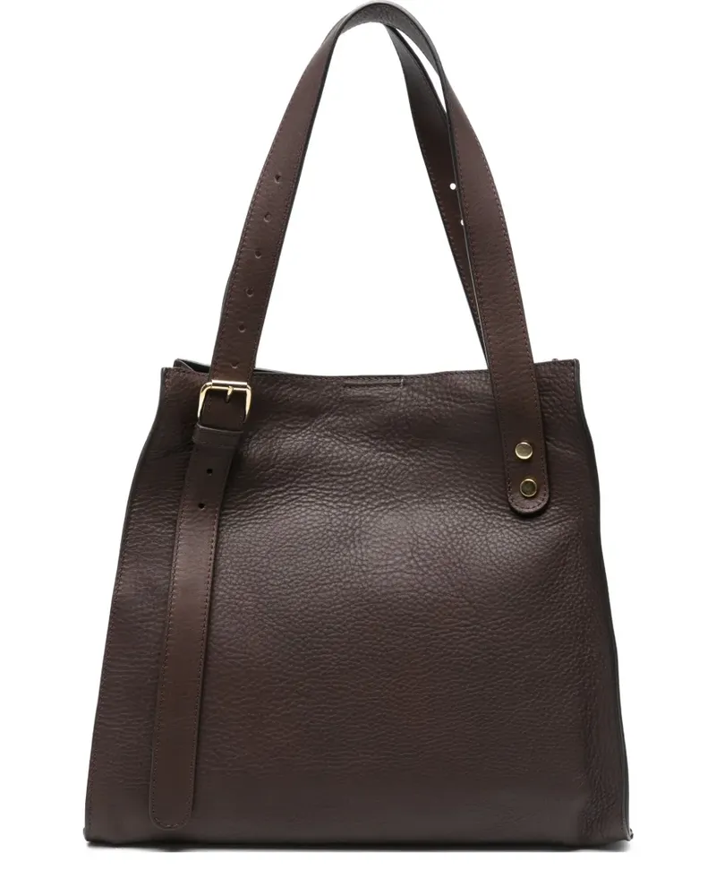 Attilio Giusti Leombruni Handtasche mit Schnallendetail - Braun Braun