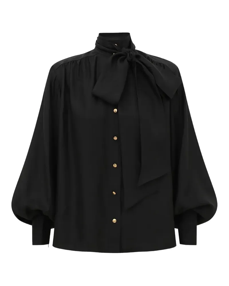 Zimmermann tie-neck silk blouse - Schwarz Schwarz