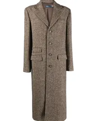 Ralph Lauren Trenchcoat mit Fischgrätenmuster Braun