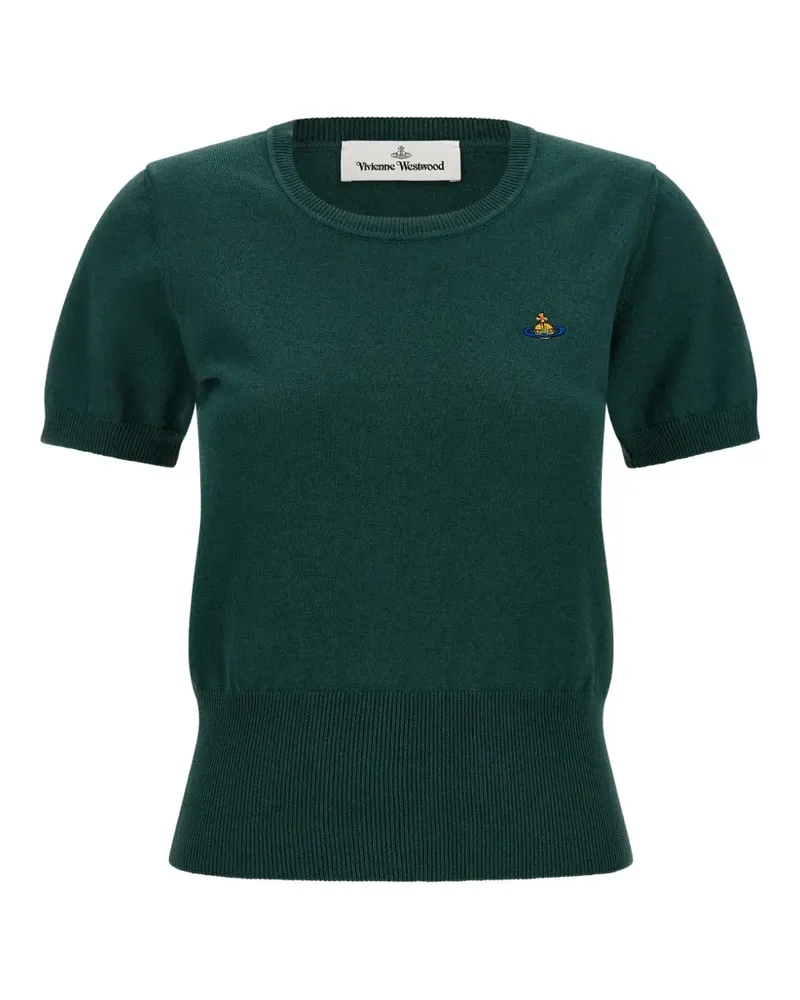 Vivienne Westwood T-Shirt mit Bea Orb-Stickerei - Grün Grün
