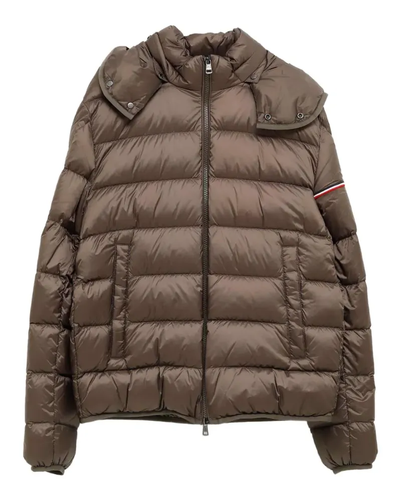Moncler Ravenlock hooded short down jacket - Braun Braun