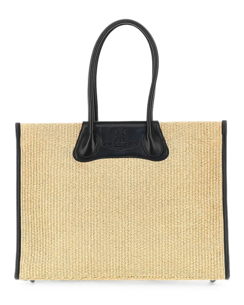 Vivienne Westwood Tote Bag mit Orb-Prägung - Nude Nude
