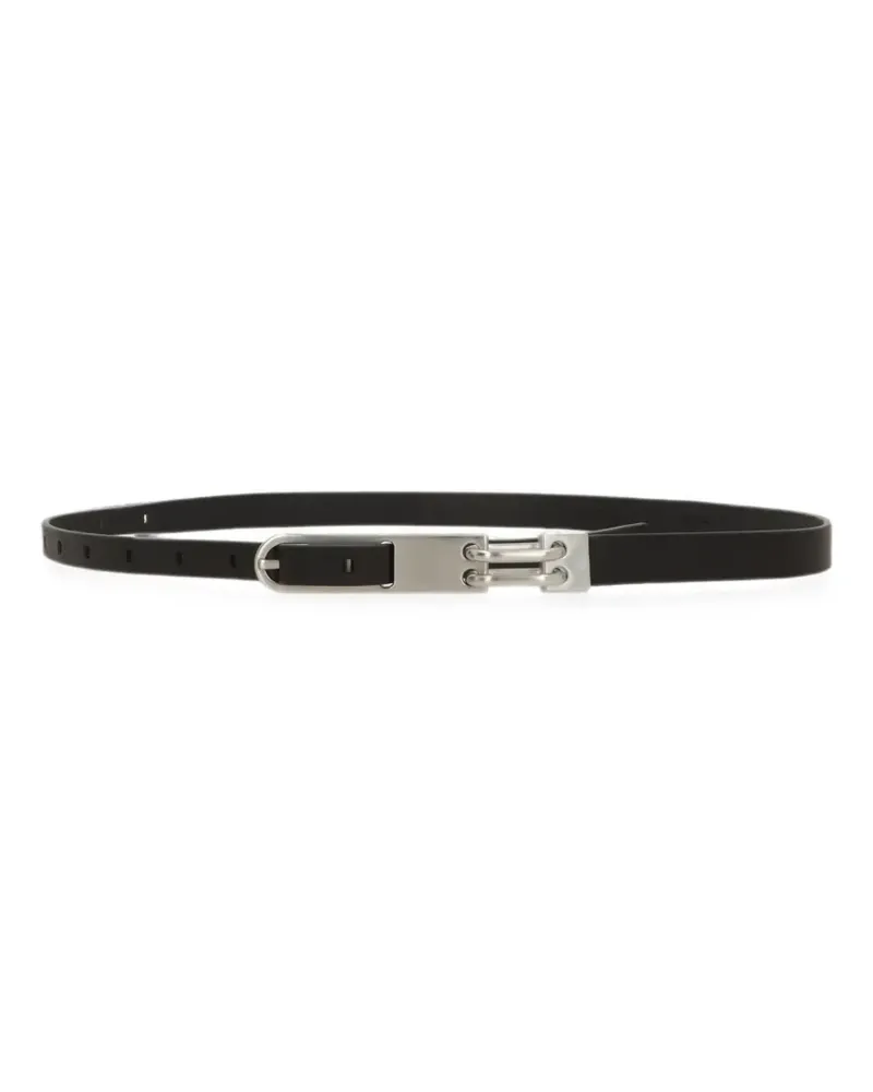 Rick Owens leather buckle-fastening belt - Schwarz Schwarz