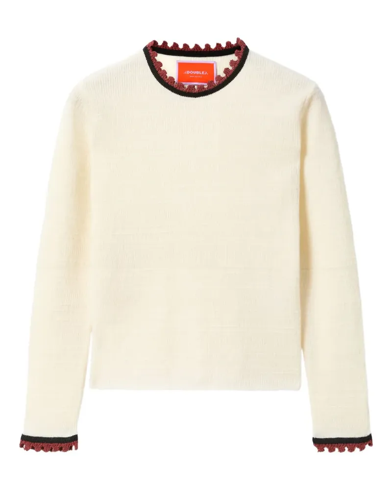 La DoubleJ Pullover mit Wellensaum - Nude Nude