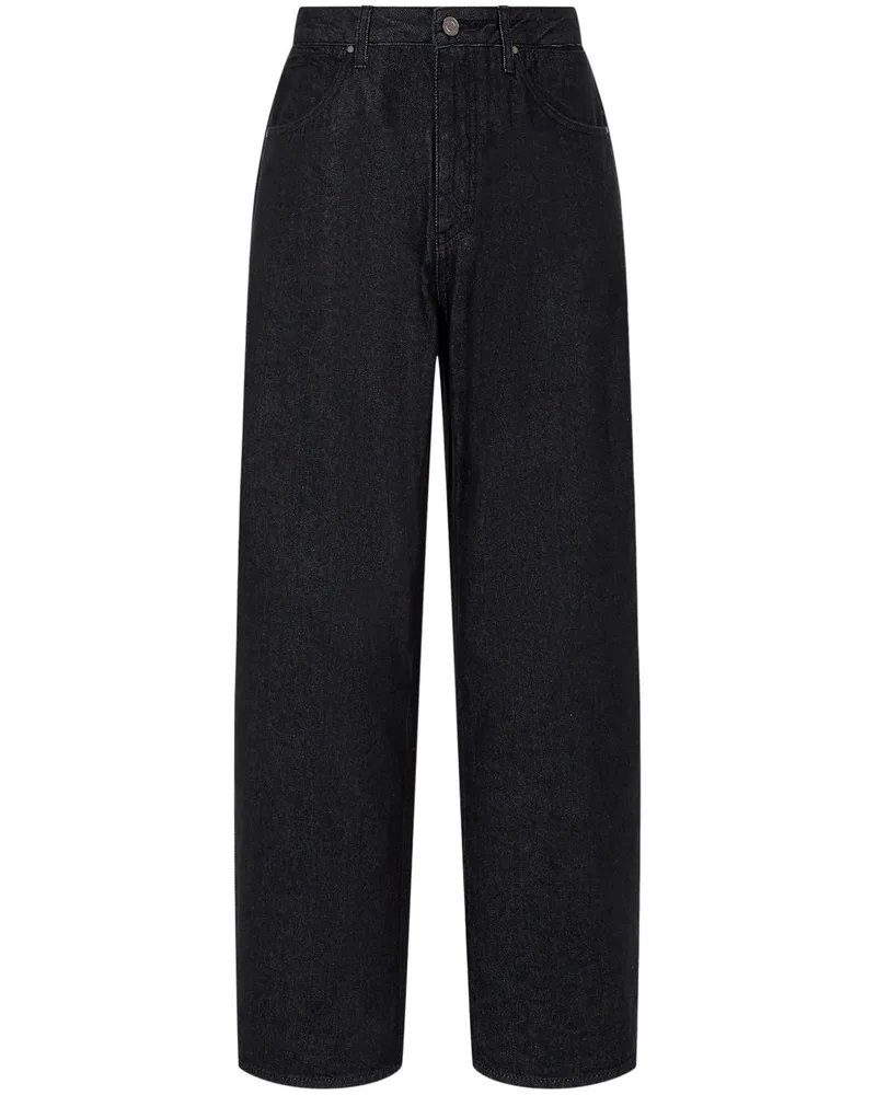 STUDIO TOMBOY Jeans mit weitem Bein - Schwarz Schwarz