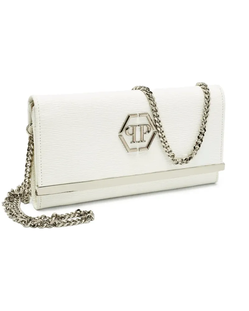 3.1 phillip lim logo-plaque chain wallet - Weiß Weiß