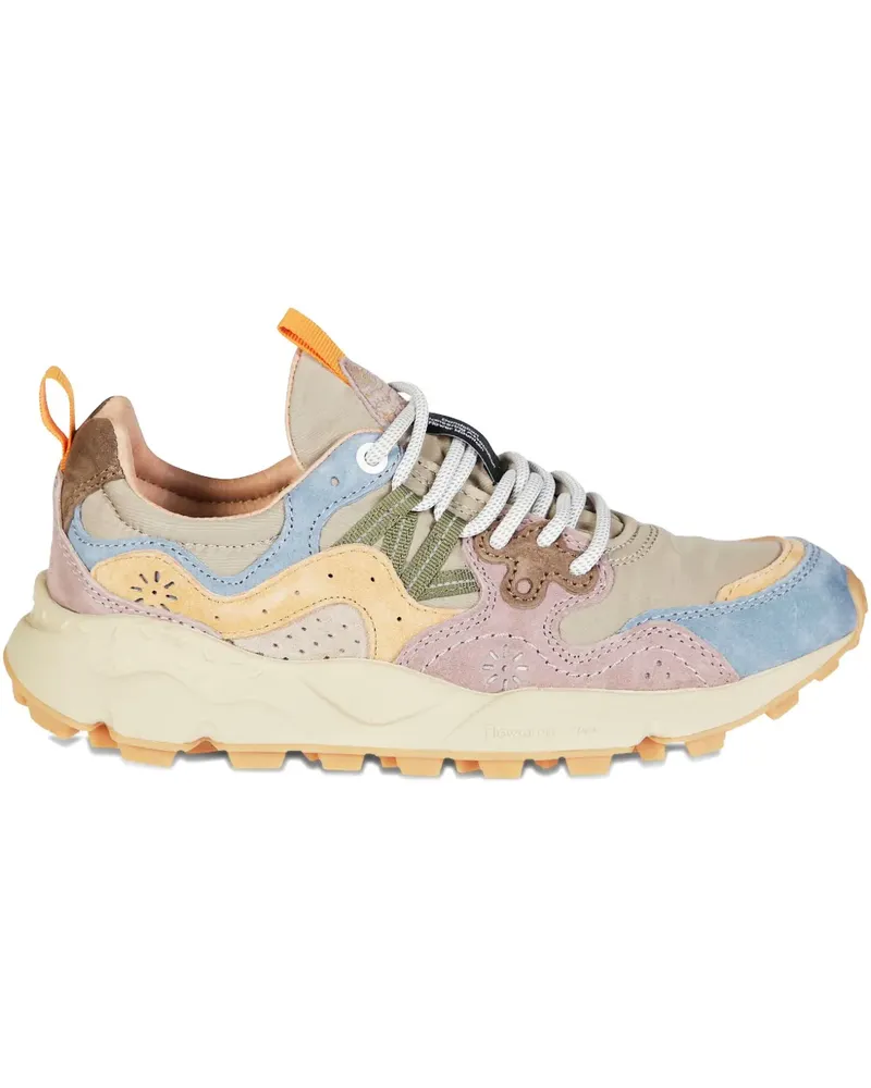 Flower MOUNTAIN Sneakers mit Kontrasteinsätzen - Nude Nude