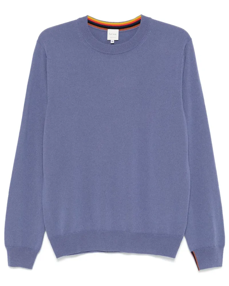 Paul Smith Kaschmirpullover mit rundem Ausschnitt Violett