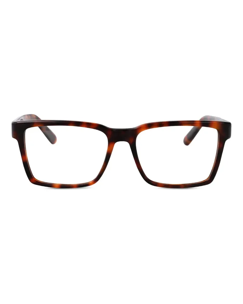 GCDS Brille mit Logo-Print - Braun Braun