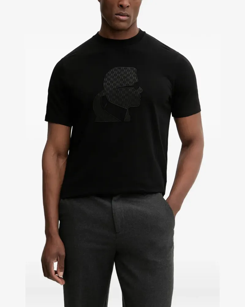 Karl Lagerfeld graphic-print T-shirt - Schwarz Schwarz