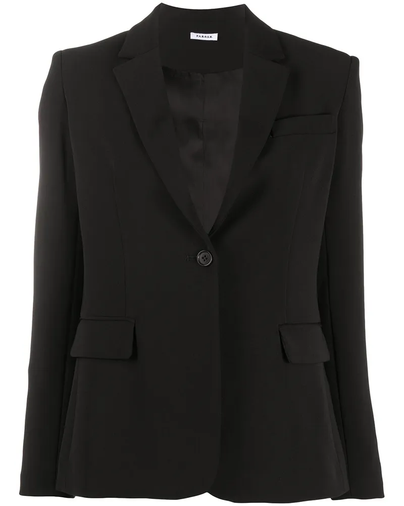 P.A.R.O.S.H. Einreihiger Blazer Schwarz