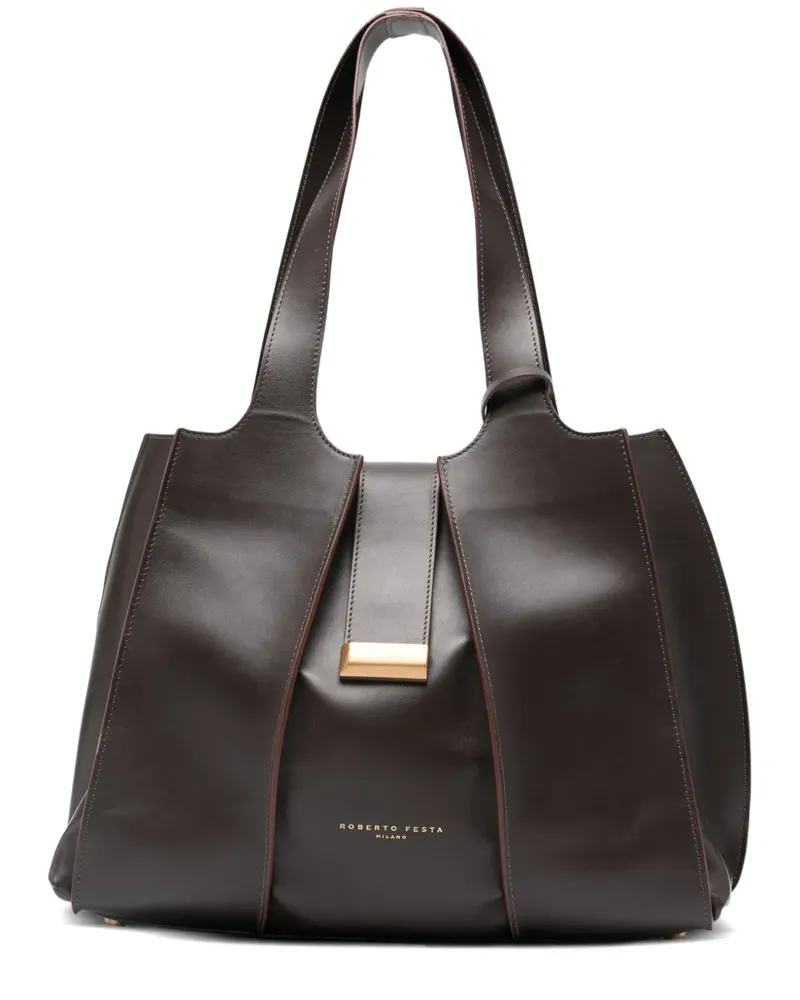 FESTA Milano Mittelgroße Eloise Schultertasche - Braun Braun