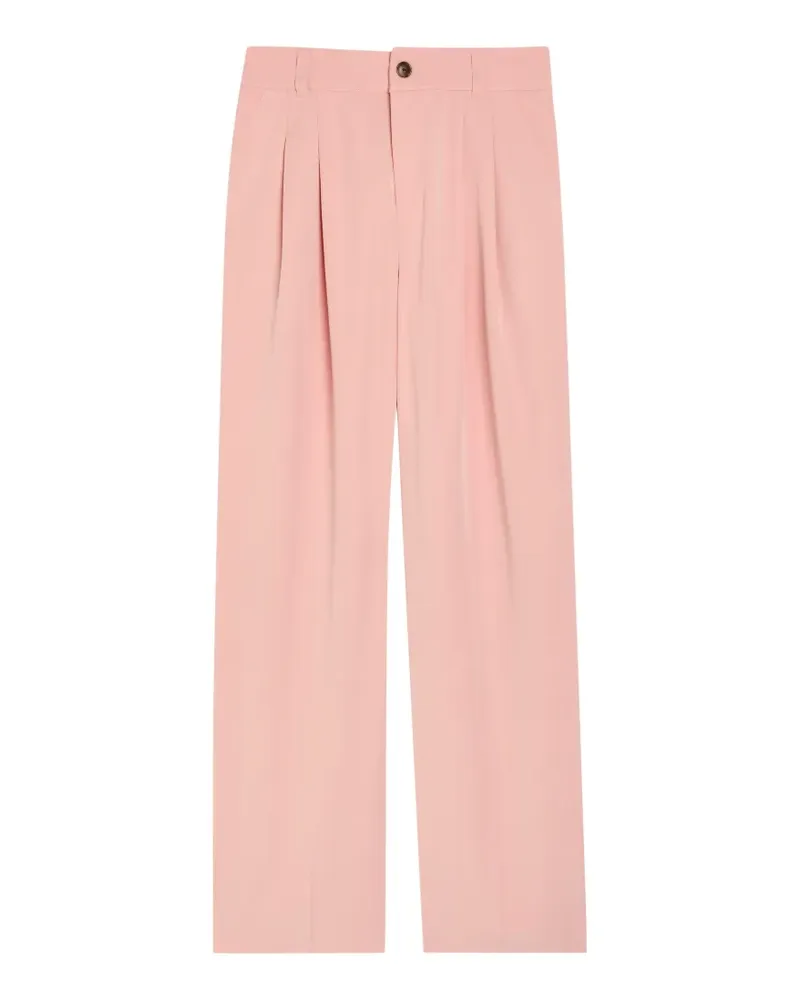 Varley Jayla pleated wide-leg trousers - Rosa Rosa