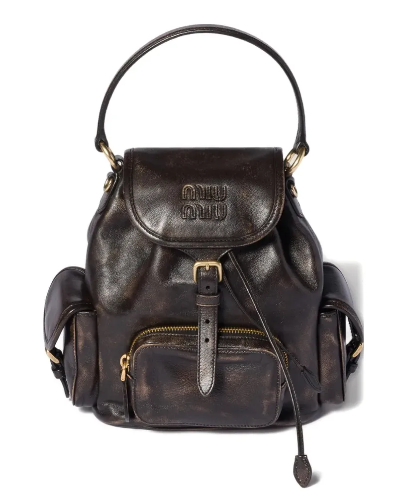 Miu Miu Mittelgroßer Rucksack - Braun Braun