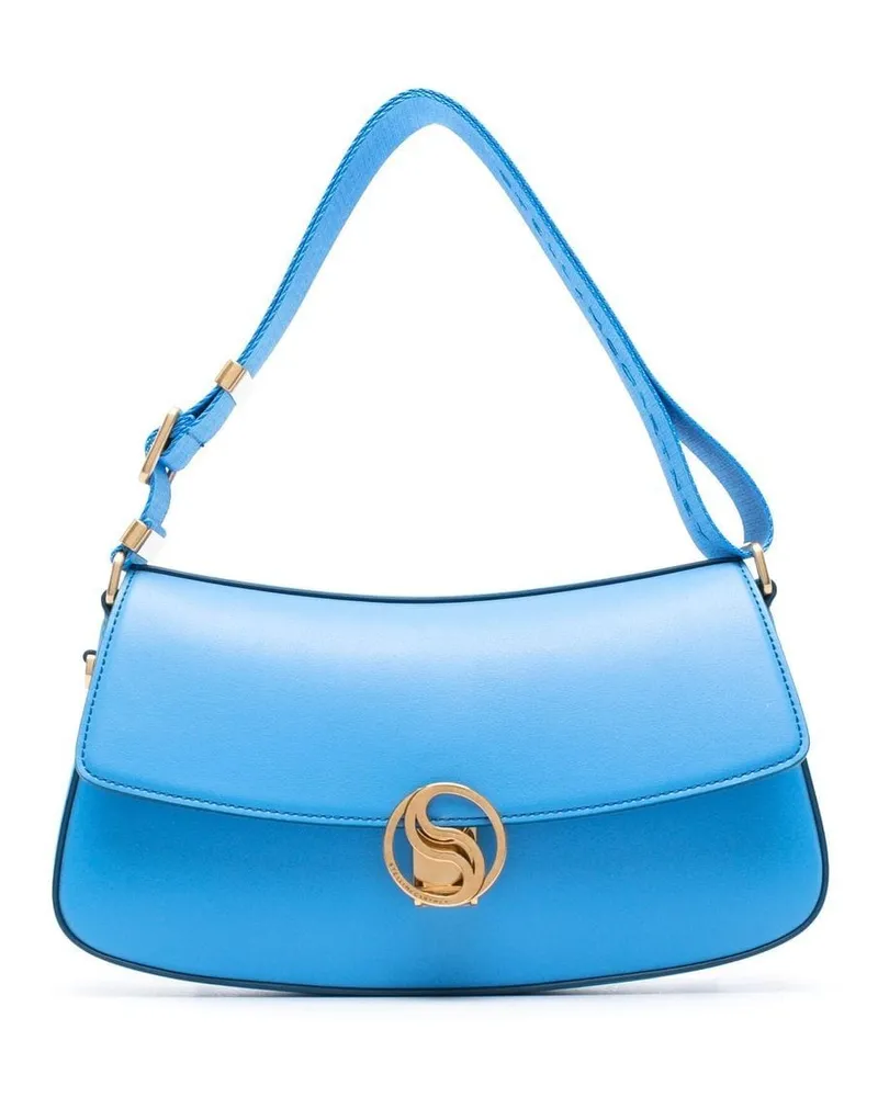 Stella McCartney S-Wave Schultertasche - Blau Blau