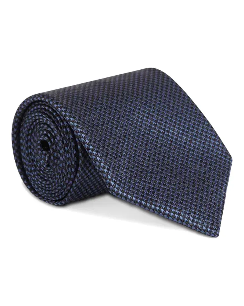 Tom Ford textured silk tie - Blau Blau
