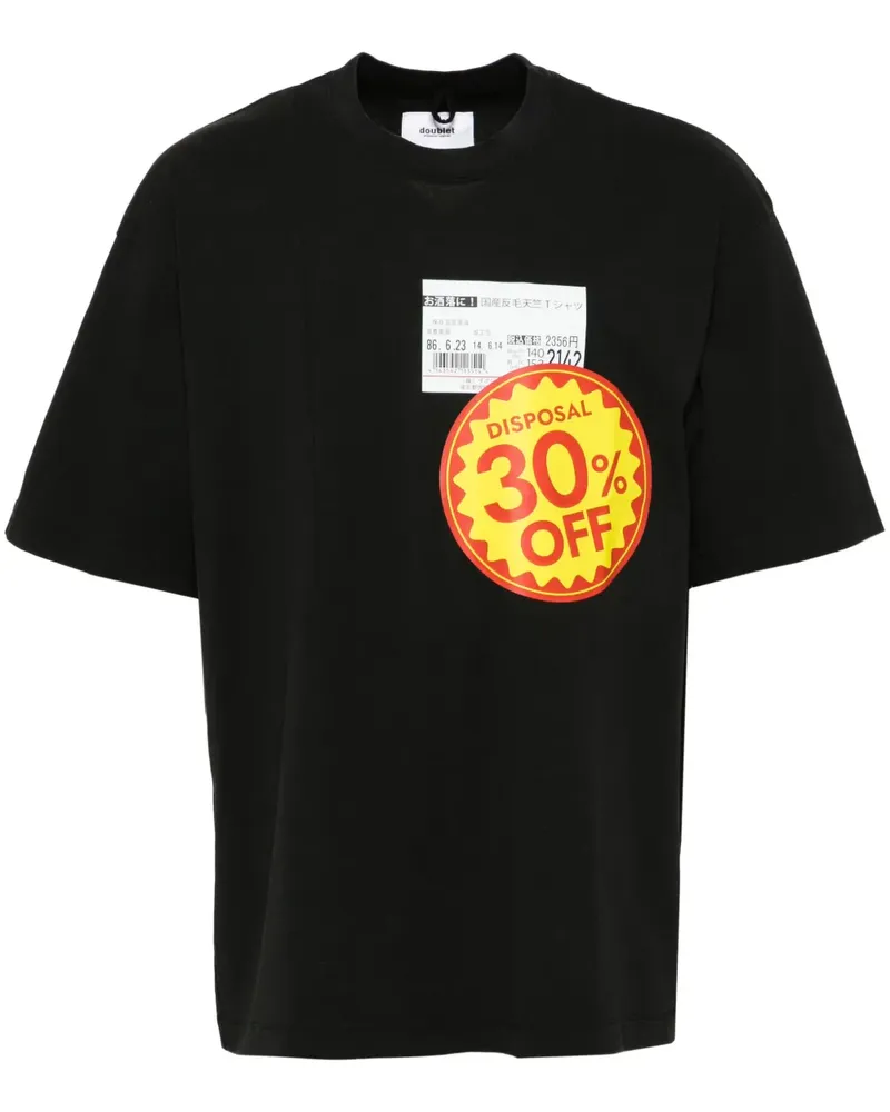 Doublet Klassisches T-Shirt - Schwarz Schwarz