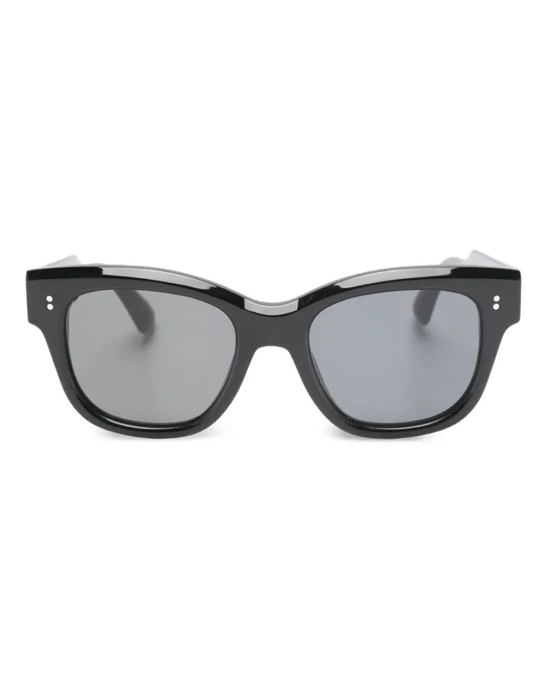 CHIMI Sonnenbrille mit eckigem Gestell - Schwarz Schwarz