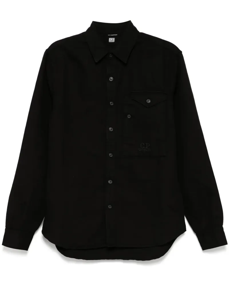 C.P. Company Langärmeliges Hemd - Schwarz Schwarz