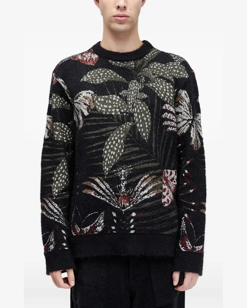Osklen Pullover mit botanischem Print - Schwarz Schwarz