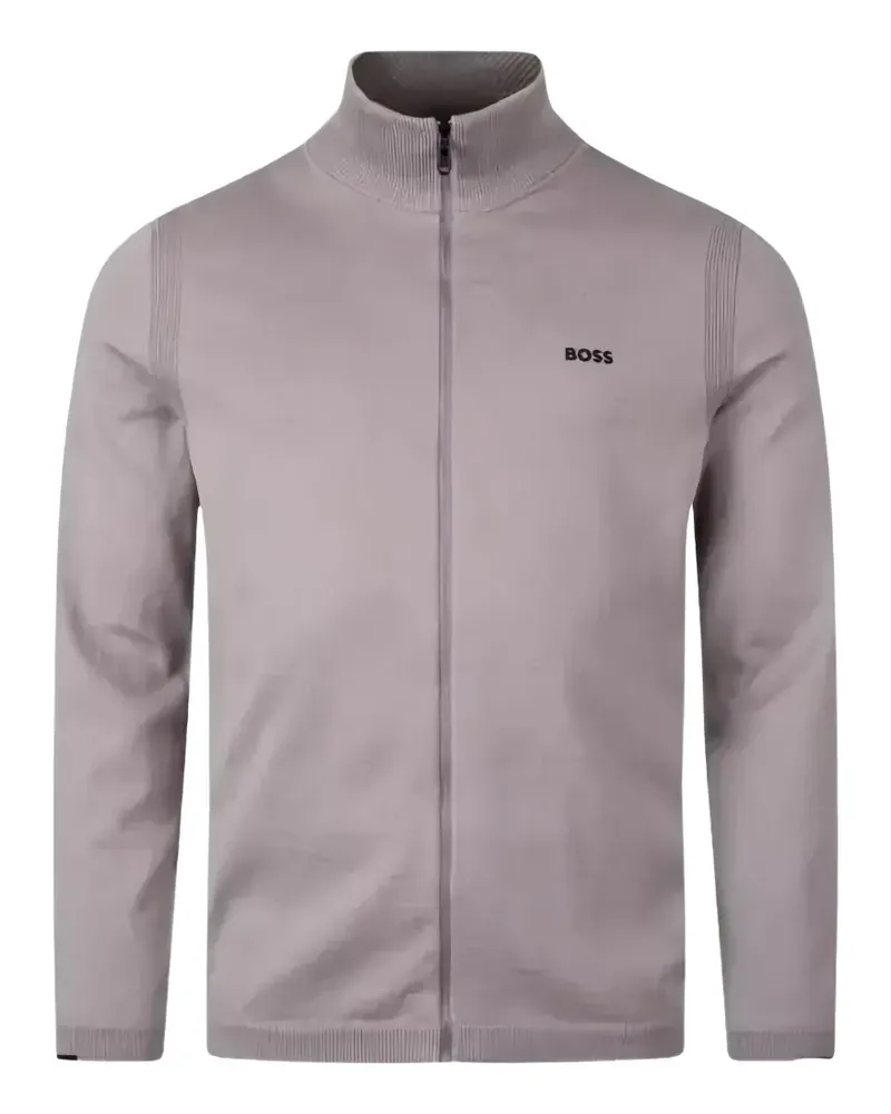 HUGO BOSS zip ribbed jacket - Grau Grau