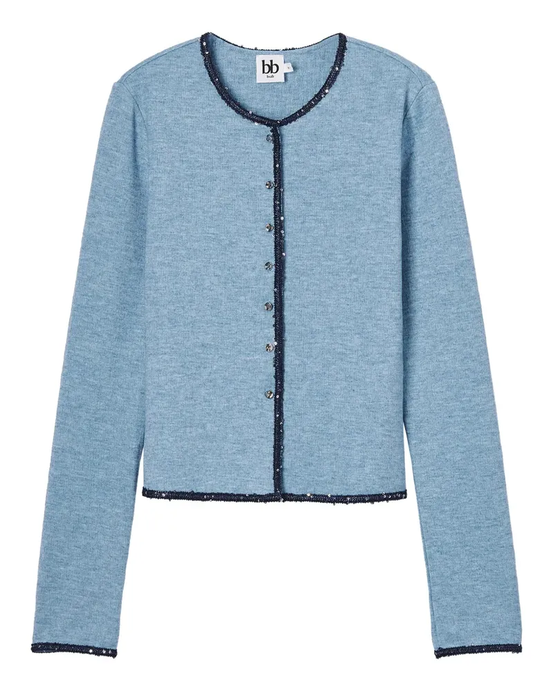 b+ab Cardigan mit dekorativen Knöpfen - Blau Blau