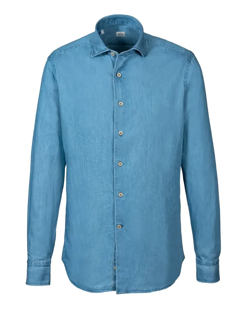 Alessandro Gherardi Klassisches Jeanshemd - Blau Blau