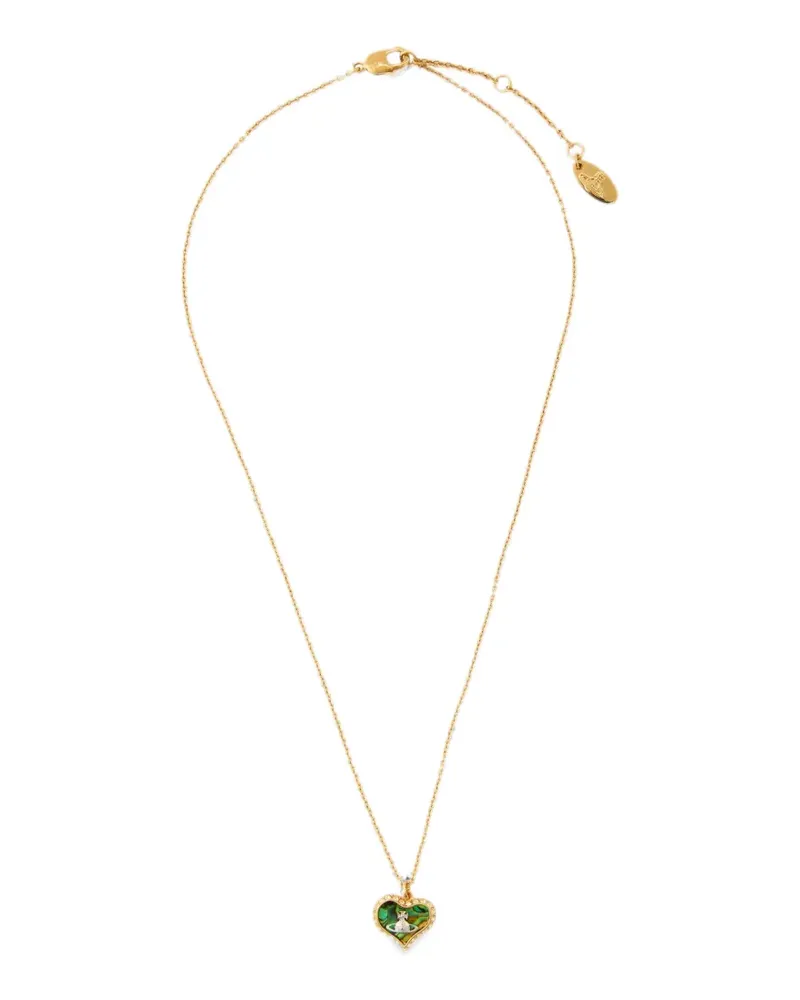 Vivienne Westwood Petra Halskette mit Herzanhänger - Gold Gold