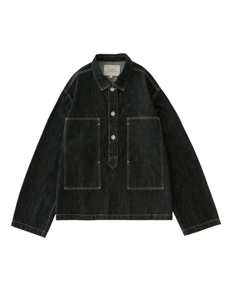 Studio Nicholson York shirt - Schwarz Schwarz