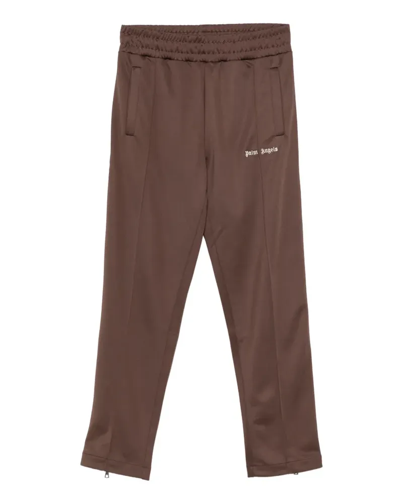 Palm Angels embroidered-logo side-stripe track pants - Braun Braun
