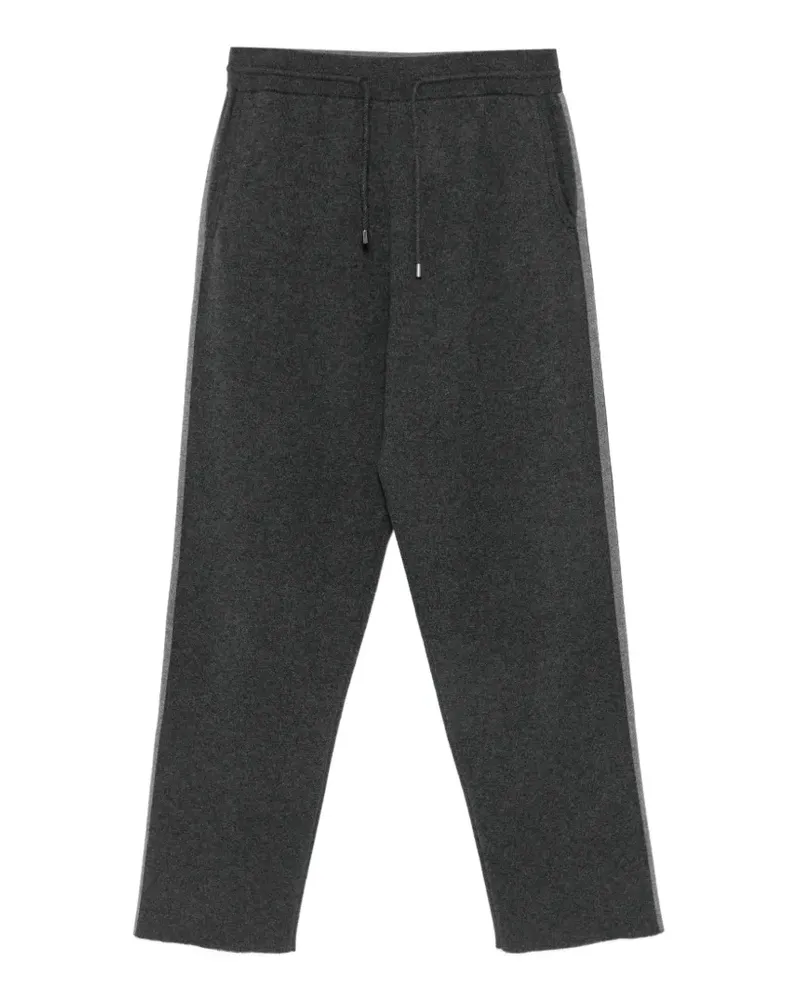 PANICALE Cashmere drawstring-waist track pants - Grau Grau