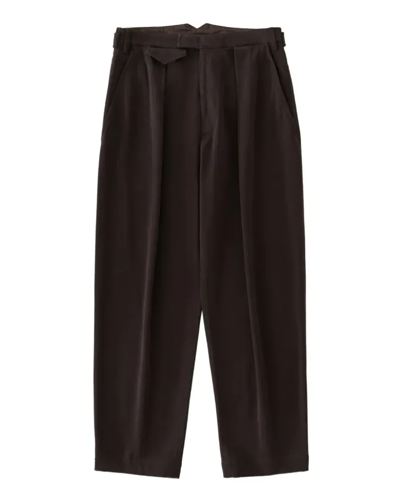 Studio Nicholson Poole Hose mit Falten - Braun Braun