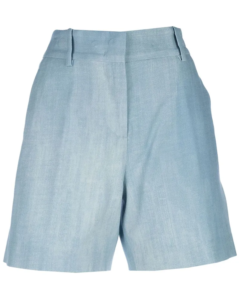 Ermanno Scervino Hoch sitzende Shorts - Blau Blau