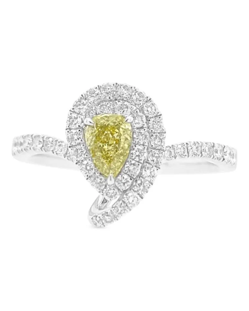 HYT Jewelry 18kt Gelbgoldring mit Diamanten - Silber Silber