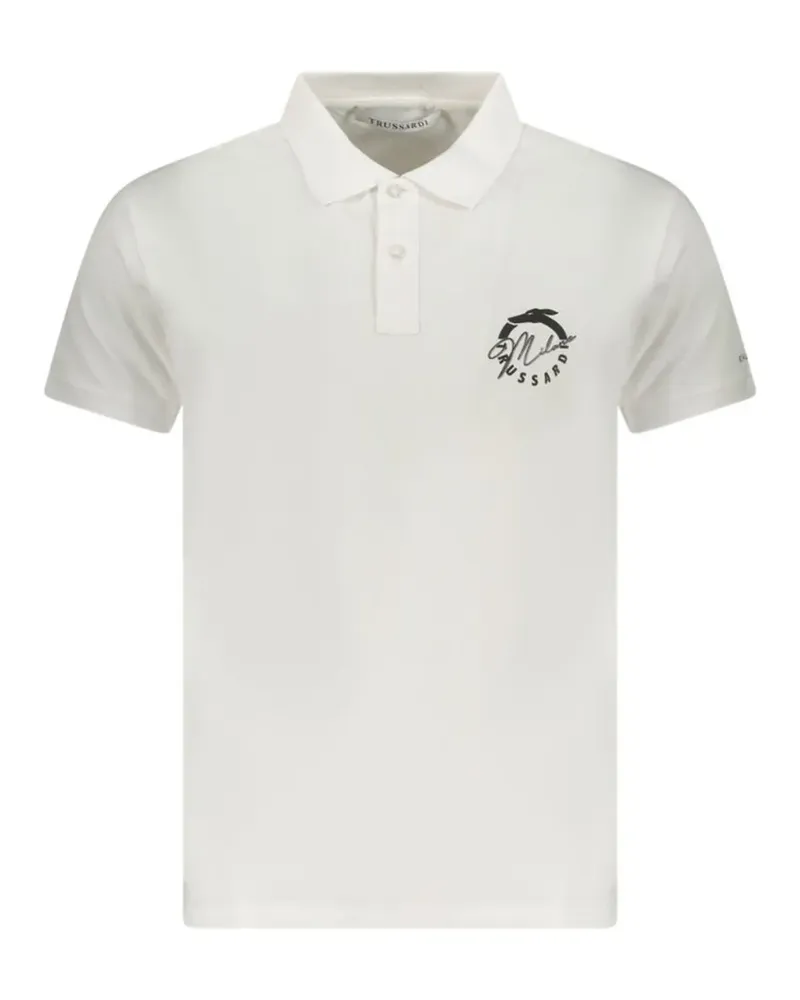 Trussardi logo-detail polo shirt - Weiß Weiß